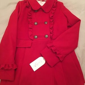 Jessica Simpson Girl Coat Red